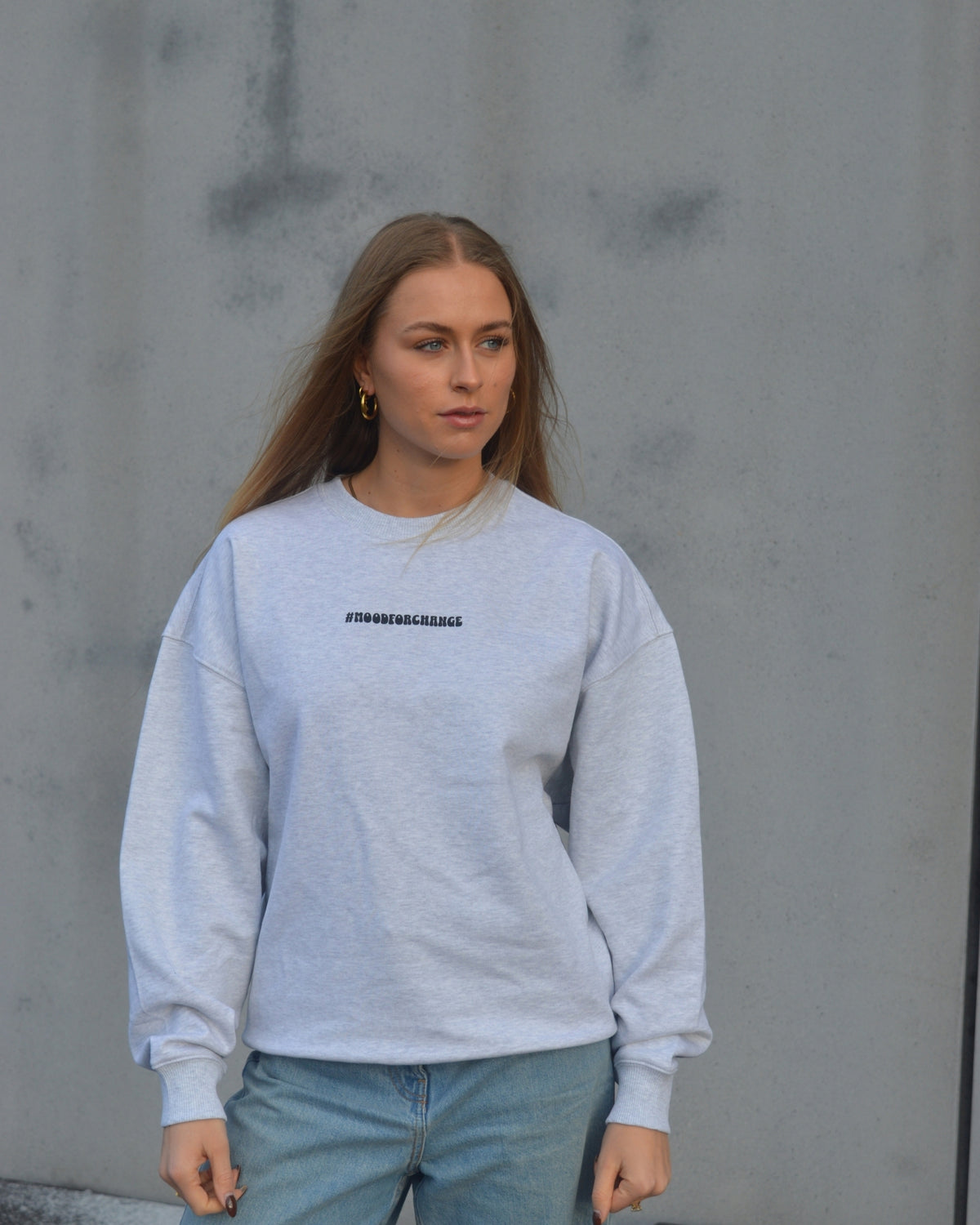 'FRIENDS NOT FOOD Wave' - Organic Oversize Sweatshirt