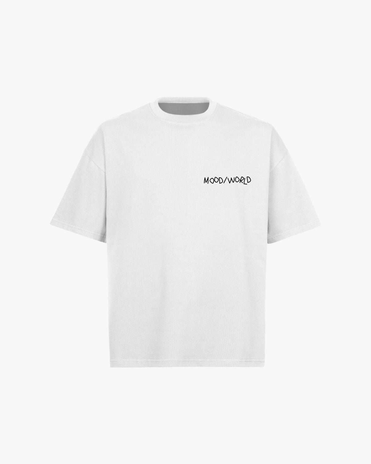 'WISH YOU WERE VEGAN Handwritten' - Organic Oversize Shirt