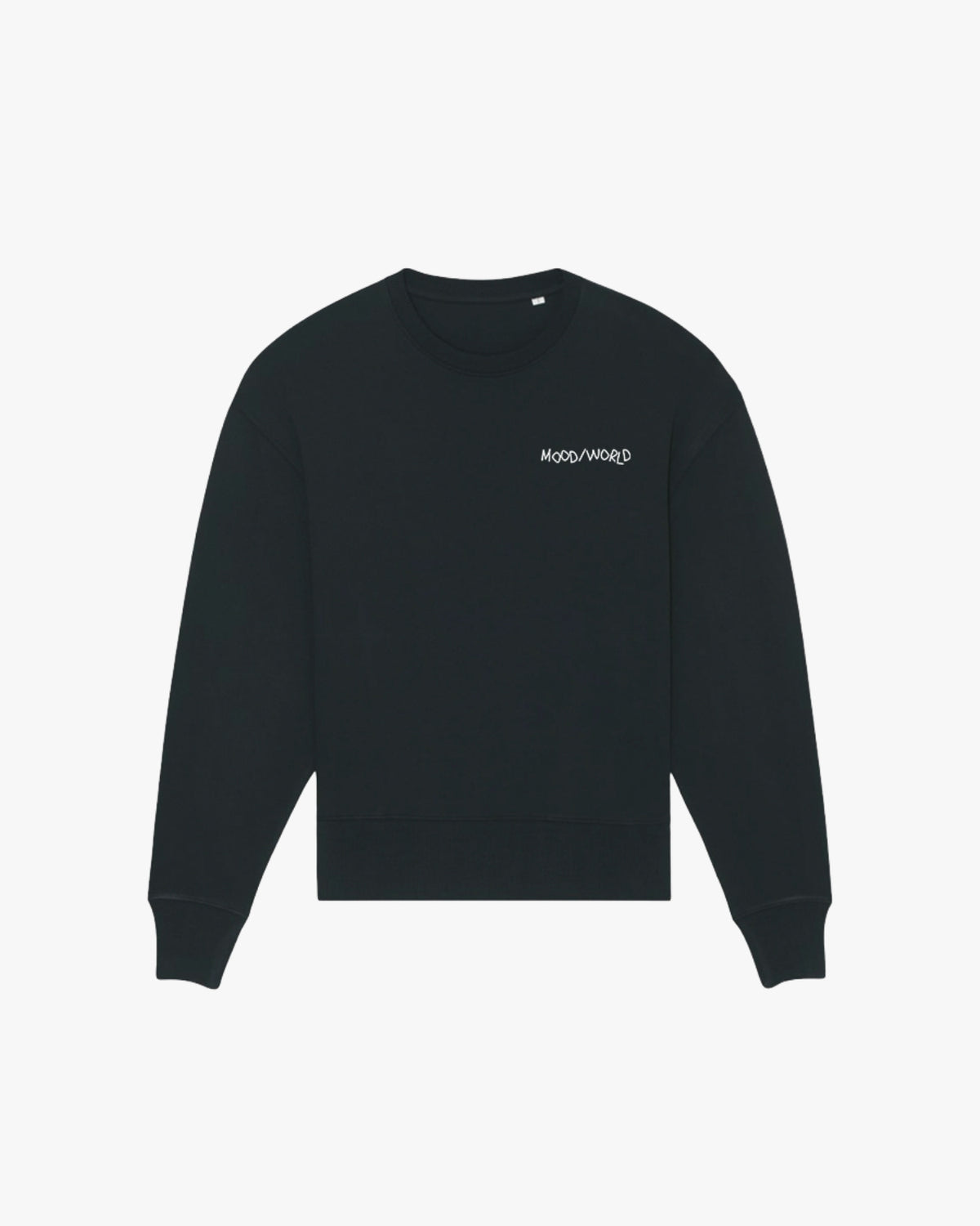 'WISH YOU WERE VEGAN Handwritten' - Organic Oversize Sweatshirt