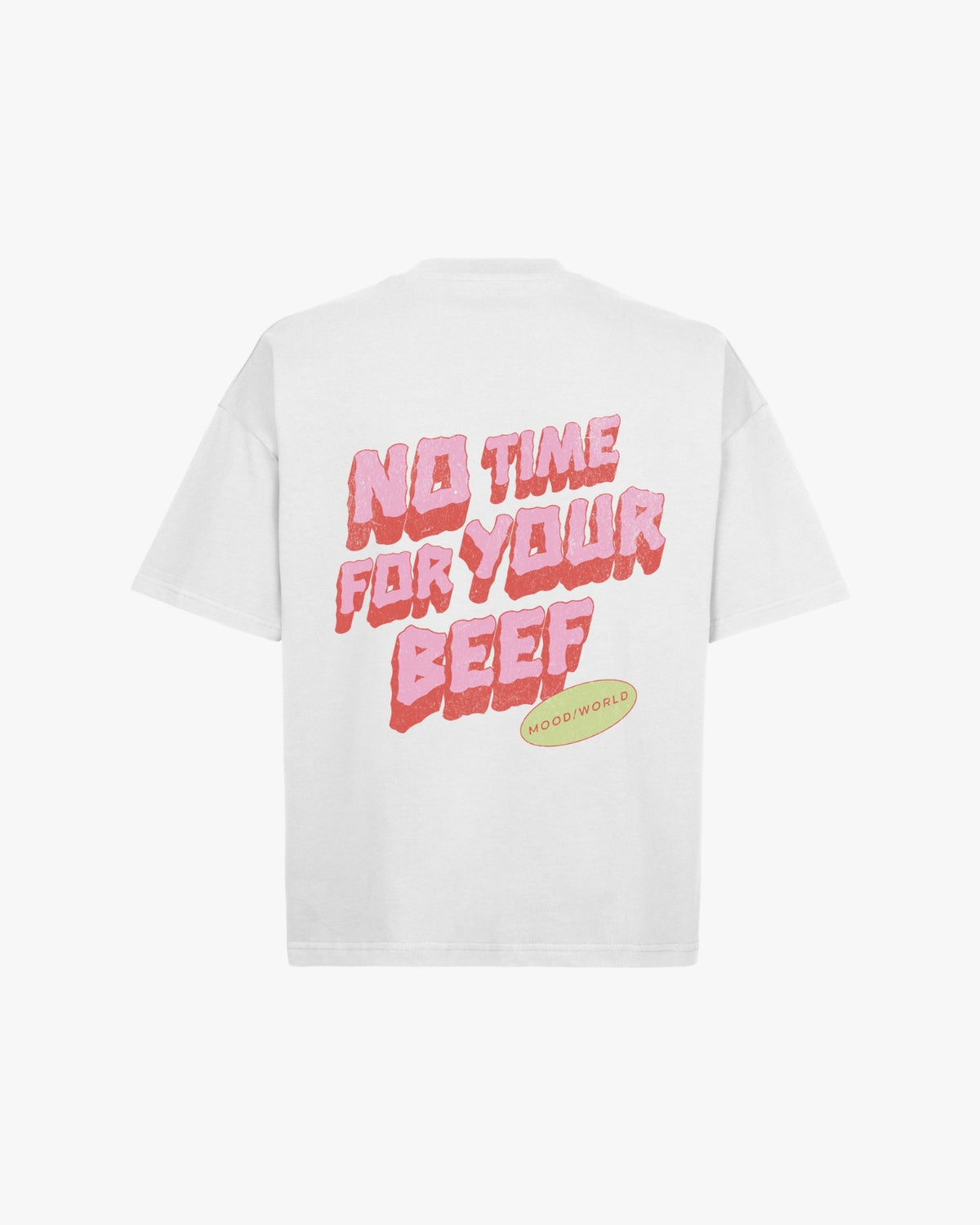 'NO BEEF' - Organic Oversize Shirt