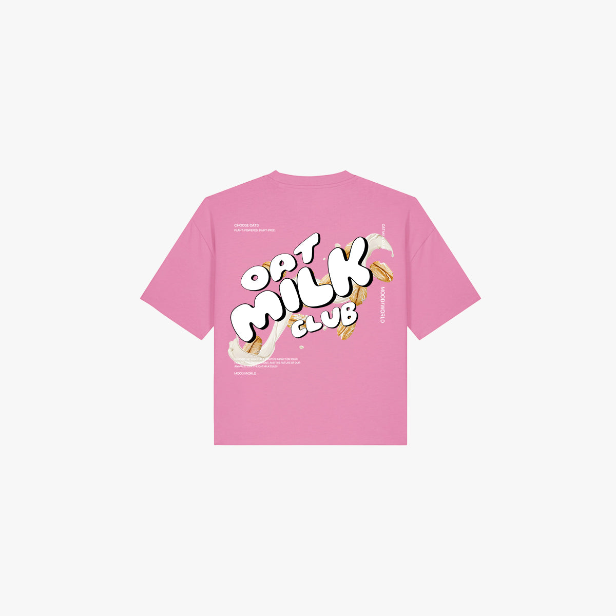 'OAT MILK CLUB' - Ladies Organic Boxy Shirt