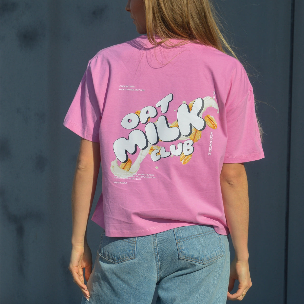 'OAT MILK CLUB' - Ladies Organic Boxy Shirt