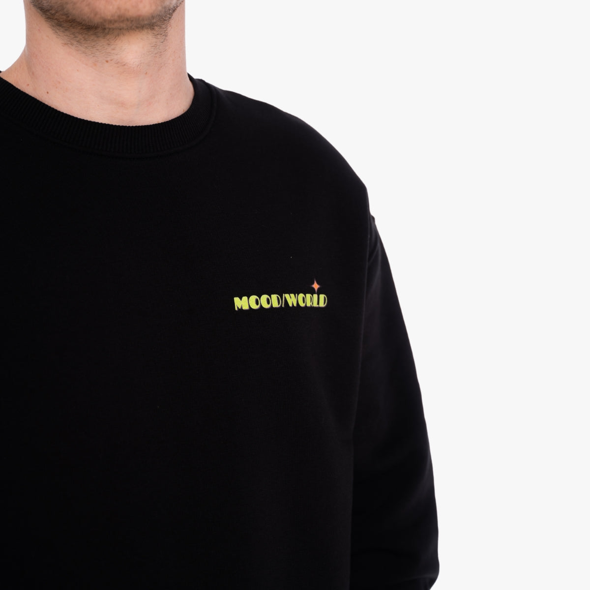 'WISH YOU WERE VEGAN Neon' - Organic Oversize Sweatshirt