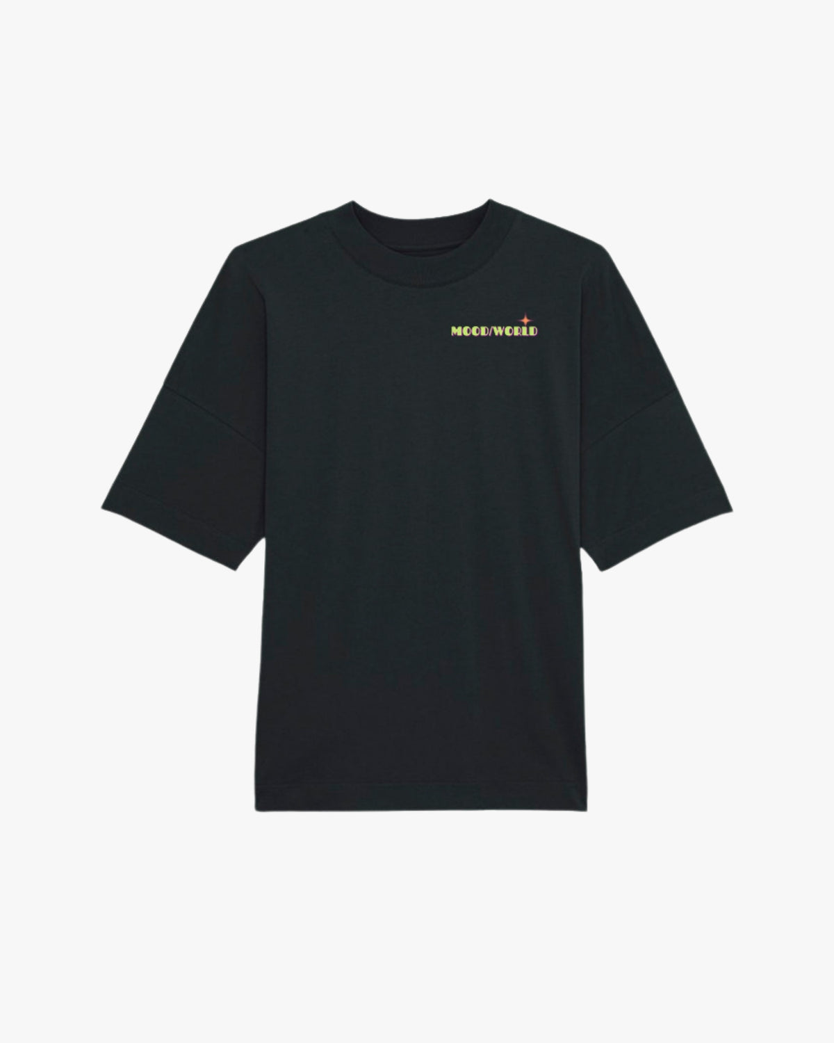 'WISH YOU WERE VEGAN Neon' - Organic Oversize Shirt