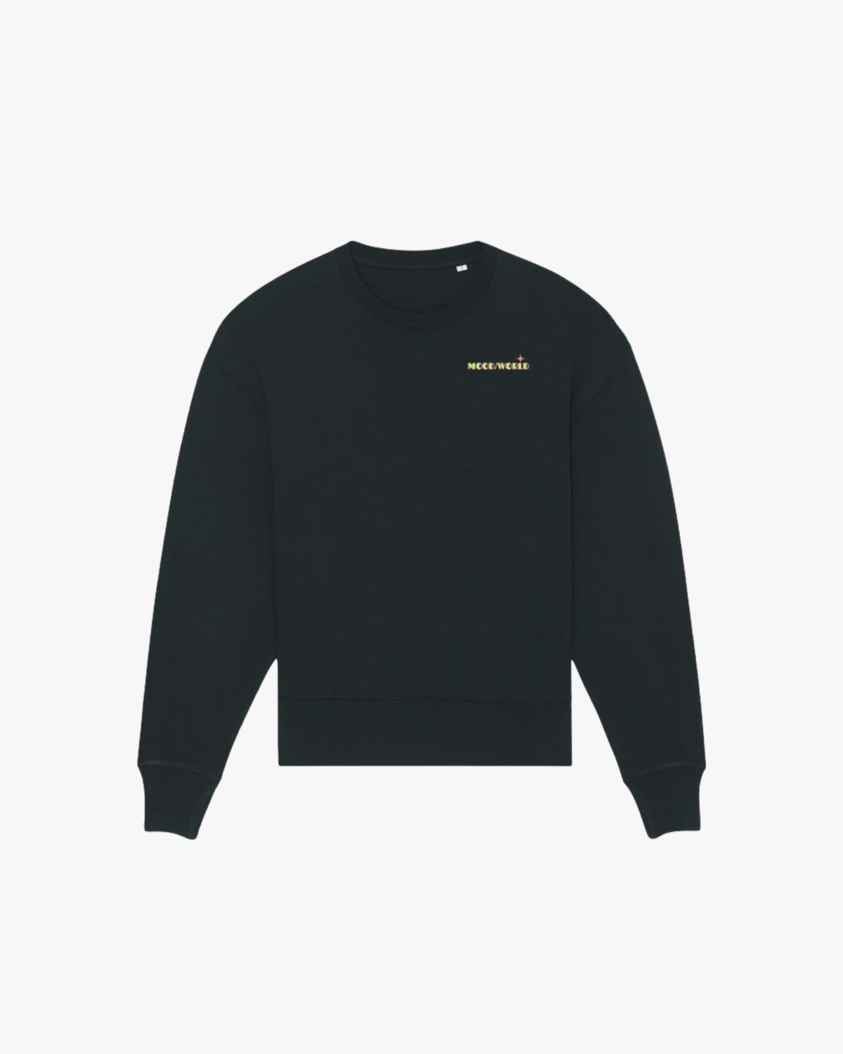 'WISH YOU WERE VEGAN Neon' - Organic Oversize Sweatshirt