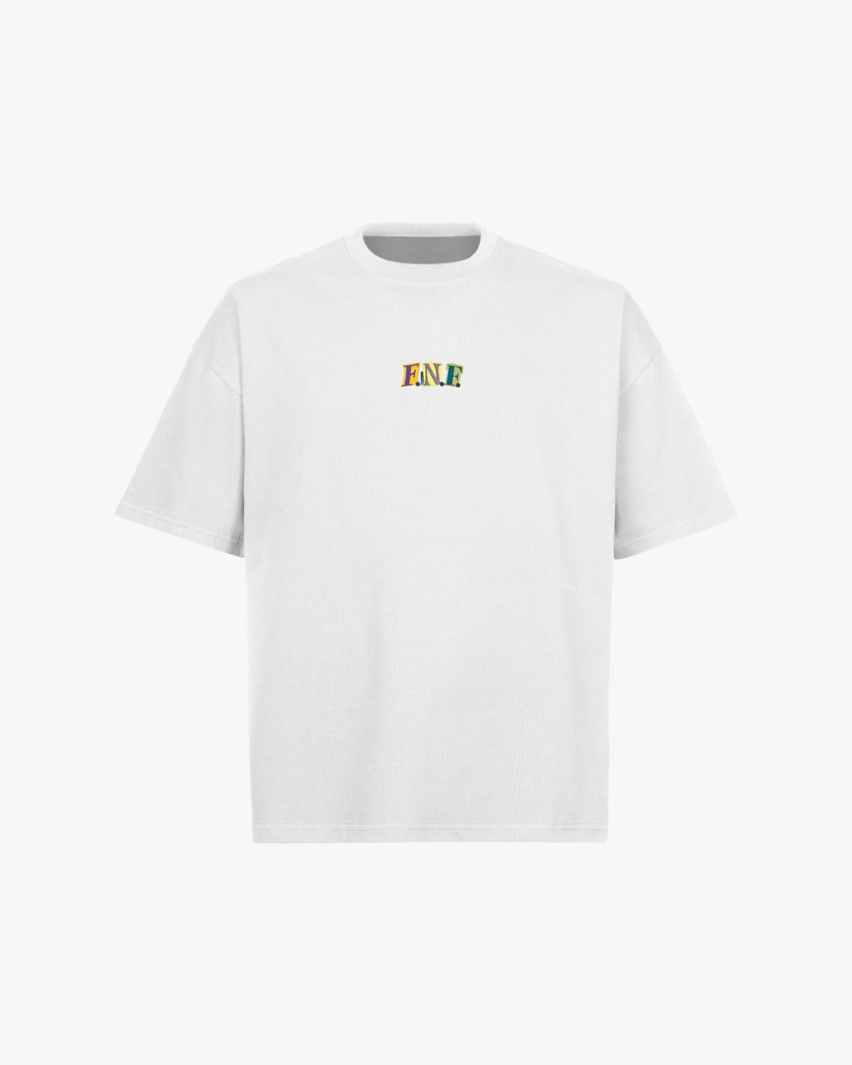 'FRIENDS NOT FOOD Letters' - Organic Oversize Shirt
