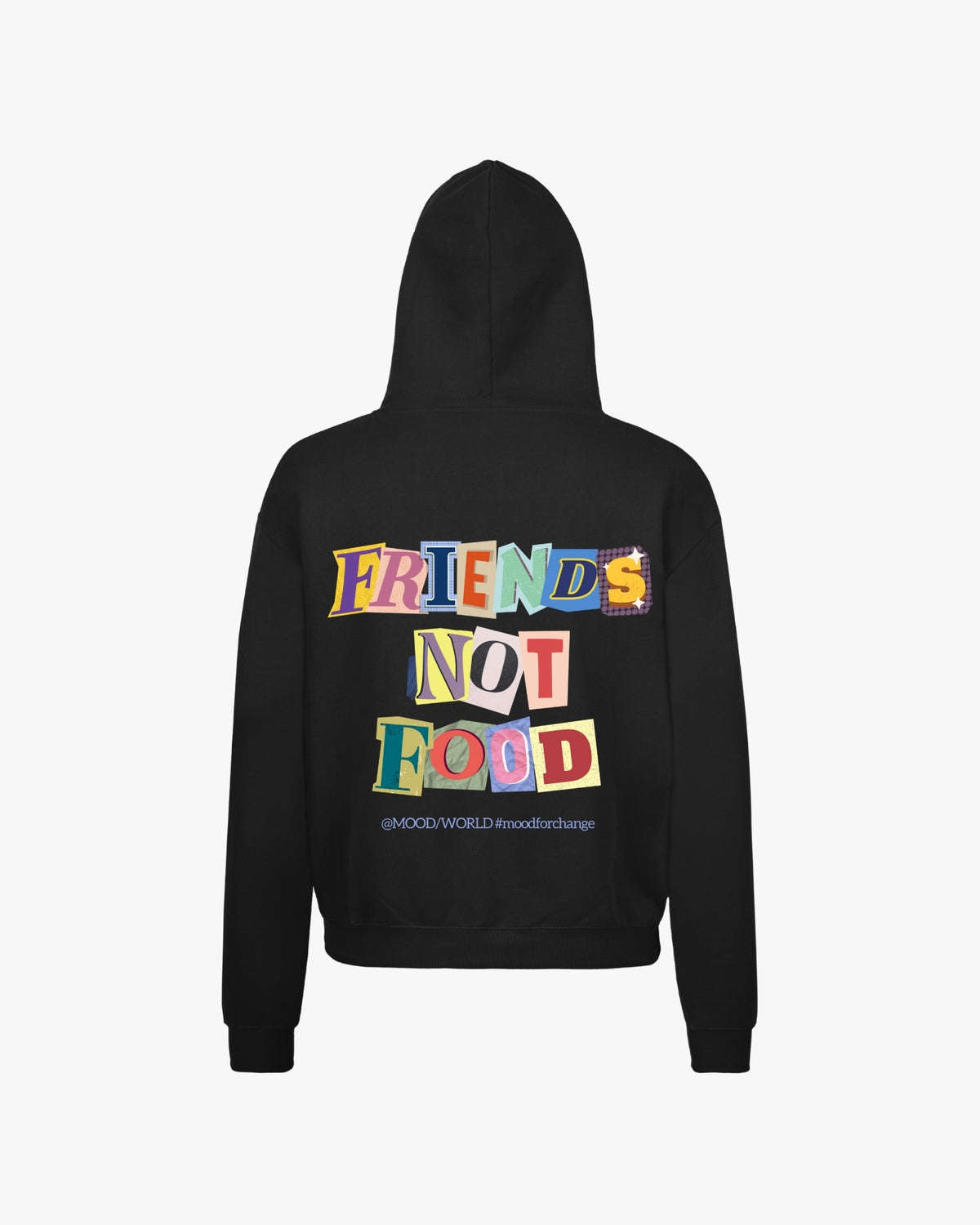 'FRIENDS NOT FOOD Letters' - Oversize Hoodie