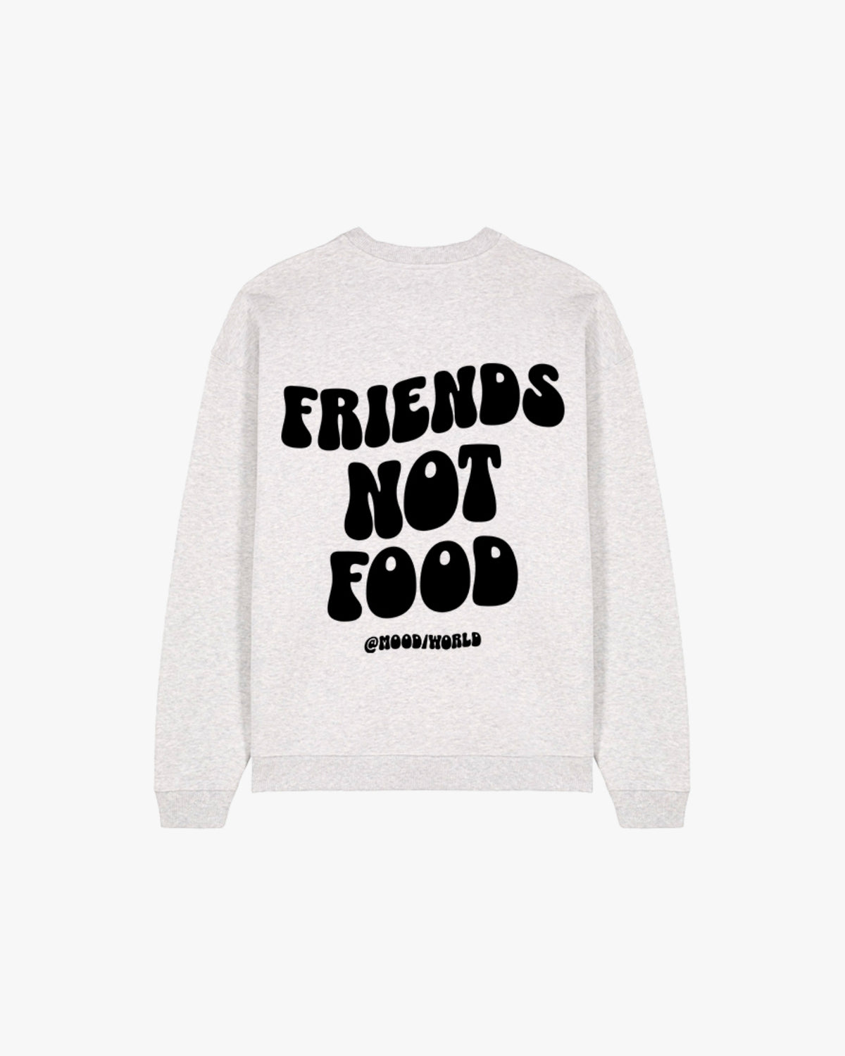 'FRIENDS NOT FOOD Wave' - Organic Oversize Sweatshirt