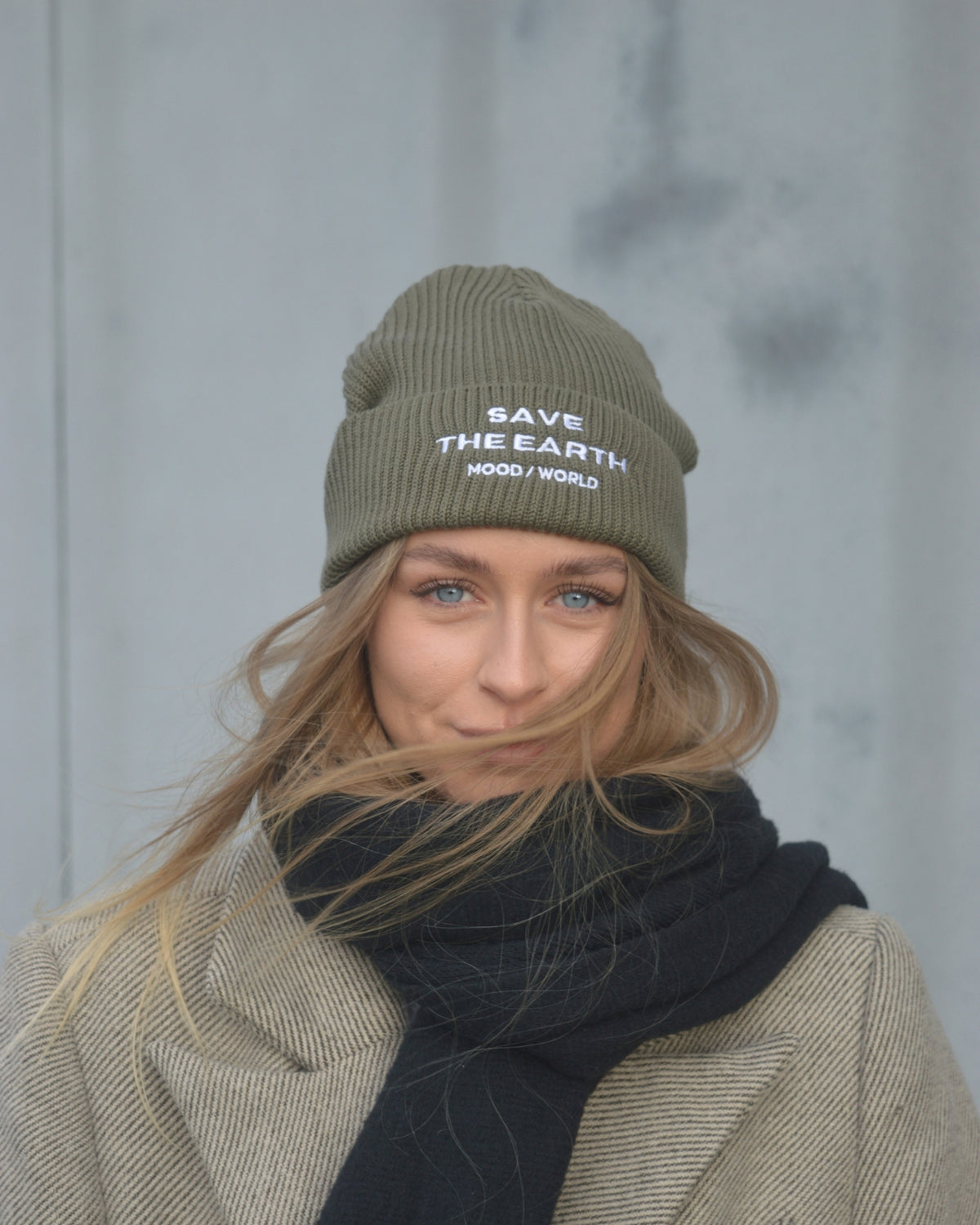 'SAVE THE EARTH' - Organic Fisherman Beanie