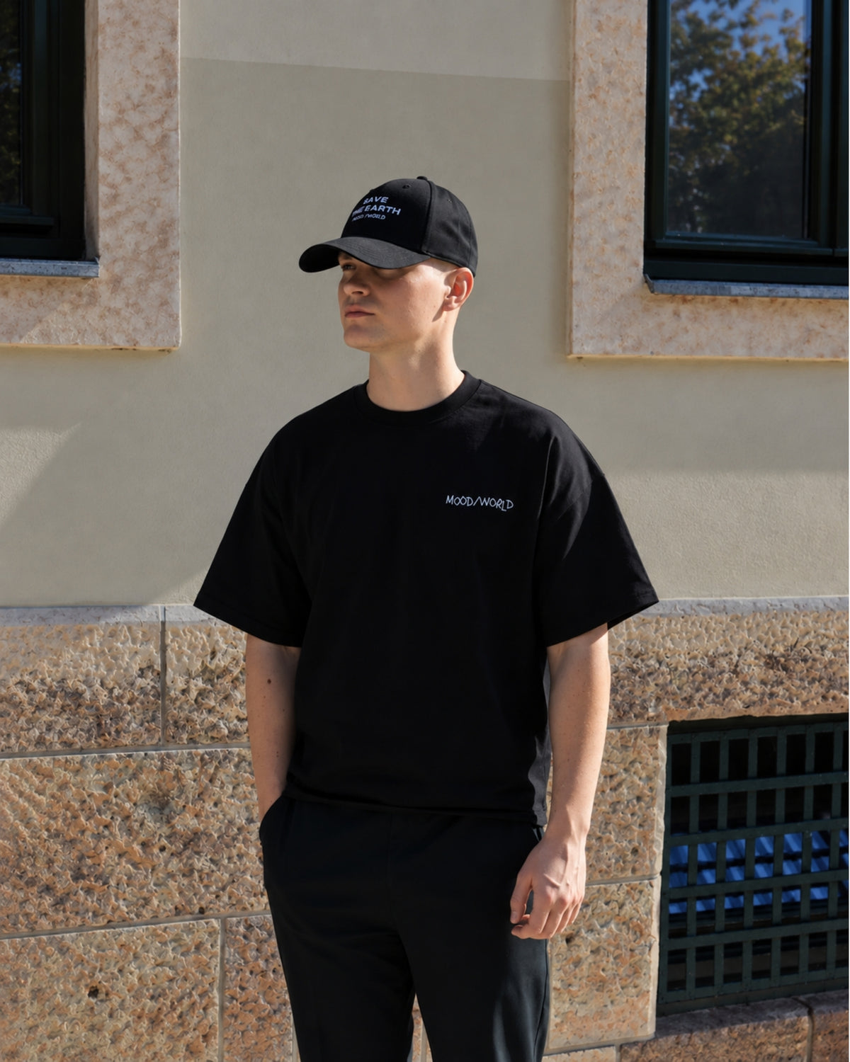 'WISH YOU WERE VEGAN Handwritten' - Organic Oversize Shirt
