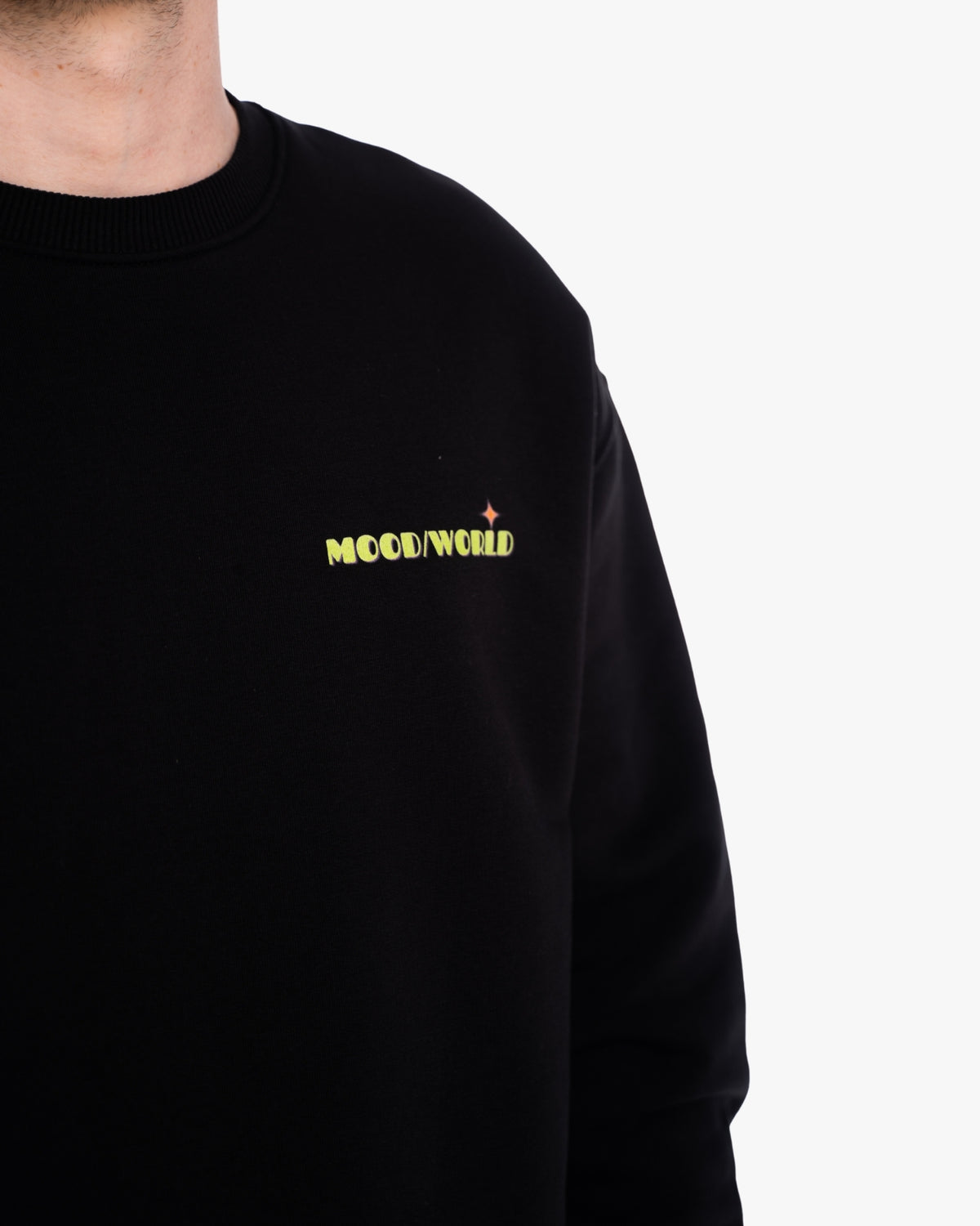'WISH YOU WERE VEGAN Neon' - Organic Oversize Sweatshirt